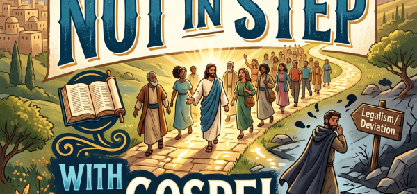 Not in step with the gospel