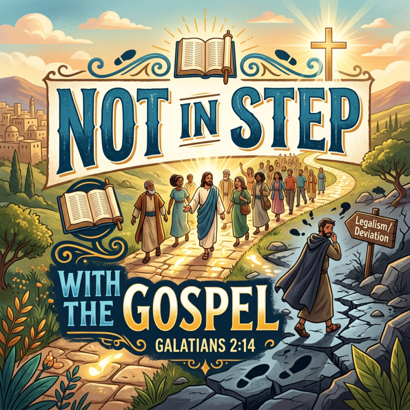 Not in step with the gospel