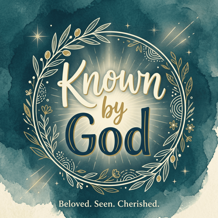Graphic reading “Known by God” and “Beloved. Seen. Cherished.”